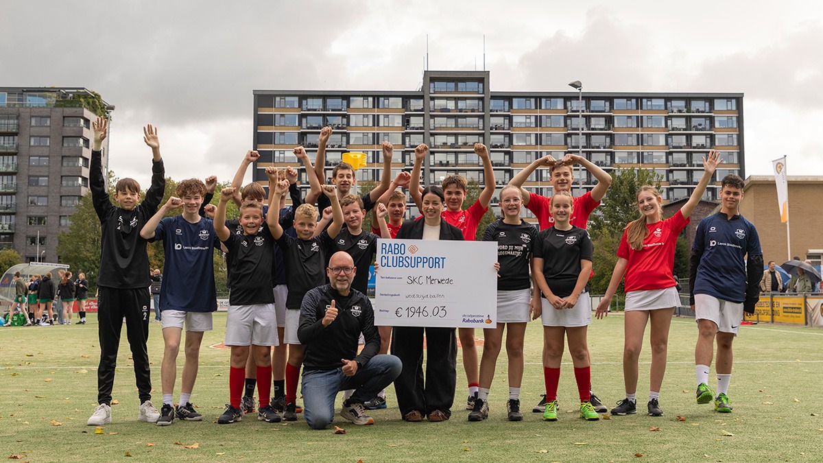 Prachtige donatie ontvangen van €1946,03 vanuit RaboClubsupport!